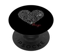 Design floreale a forma di cuore Fiori d'ispirazione a forma PopSockets PopGrip Intercambiabile