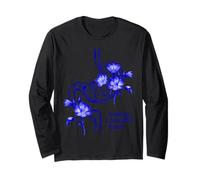 Design Floreale Blu dello Stomaco - Costruire Un Bellissimo Futuro Maglia a Manica