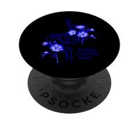 Design floreale blu dello stomaco - Costruire un bellissimo futuro PopSockets PopGrip Adesivo