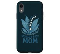 Design floreale con mughetto "World's Best Mom" Custodia per iPhone XR