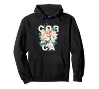 Design Floreale della Corsica French Nature Vibes Felpa con Cappuccio