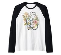 Design Floreale dello stetoscopio per Infermieri Maglia con Maniche Raglan