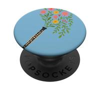 Design floreale oboe per musicisti amanti della musica e creativi PopSockets PopGrip Adesivo