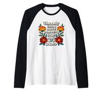 Design Floreale retrò Love Is More Powerful Maglia con Maniche Raglan