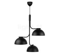 Design for the People Tullio Lampada a sospensione 3 fuochi, nero