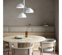 Design for the People Tullio Lampada a sospensione 3 fuochi, bianco