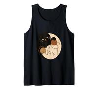 Design Gatti Yin Yang: Simpatico Gatto Bianco e Nero con Canotta