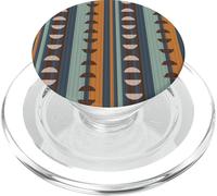 Design geometrico astratto moderno di metà secolo in colori caldi PopSockets PopGrip per MagSafe