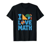 Design geometrico I Love Math Maglietta