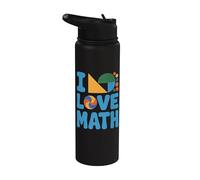 Design geometrico I Love Math Stainless Steel Insulated Water Bottle