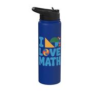 Design geometrico I Love Math Stainless Steel Insulated Water Bottle