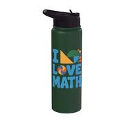 Design geometrico I Love Math Stainless Steel Insulated Water Bottle
