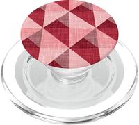 Design geometrico moderno a triangolo rosso e rosa di metà secolo PopSockets PopGrip per MagSafe