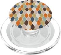 Design geometrico moderno di metà secolo in caldi colori autunnali PopSockets PopGrip per MagSafe