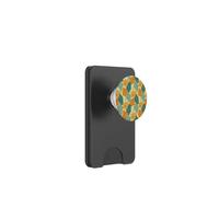 Design geometrico moderno di metà secolo in caldi colori autunnali PopSockets PopWallet per MagSafe