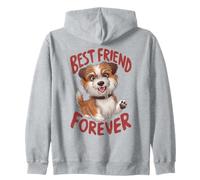 Design gioioso con Cucciolo Fedele Compagno per Sempre Felpa con Cappuccio