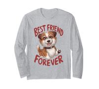 Design gioioso con Cucciolo Fedele Compagno per Sempre Maglia a Manica