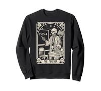 Design Gotico di Halloween con Scheletro dell'insegn Felpa