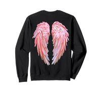 Design Grafico Ali d'Angelo sul Retro Felpa