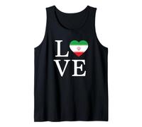 Design Grafico della Bandiera a Forma di Cuore Love Iran Persian Pride Canotta