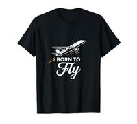 Design Grafico Divertente Born Fly di Born To Fly Maglietta