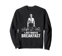 Design grafico divertente di meme I Just Wanted Breakfast Felpa