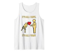 Design Grafico Minimalista a Forma di Cuore Canotta