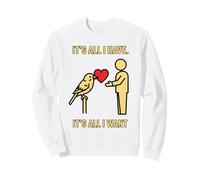 Design Grafico Minimalista a Forma di Cuore Felpa