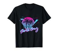 Design grafico retrò vintage per surf e skateboard Santa Cruz Maglietta