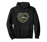 Design Green Revolution Gear Leaf Felpa con Cappuccio