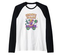 Design Groove Parade Mardi Gras Maglia con Maniche Raglan