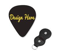 Design Guitar pick your own Picture Text Logo per chitarra acustica, violino, ukulele, basso (6 confezioni)