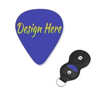 Design Guitar pick your own Picture Text Logo per chitarra acustica, violino, ukulele, basso (6 confezioni)