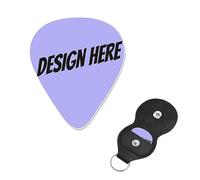 Design Guitar pick your own Picture Text Logo per chitarra acustica, violino, ukulele, basso (6 confezioni)