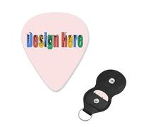 Design Guitar pick your own Picture Text Logo per chitarra acustica, violino, ukulele, basso (6 confezioni)