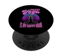 Design Happy Hour di yoga della risata PopSockets PopGrip Adesivo