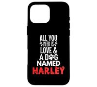 Design Harley con nome del cane - All You Need is Love! Custodia per iPhone 16 Pro Max