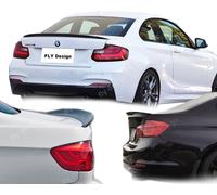 Design Heckspoilerlippe Laccato Nero Per BMW M F22 Tuning Stile P-Still