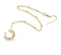 Design Hollow Fake Nose Rings con catena moda orecchio catena lunga ciondola naso orecchini per le donne gioielli per il corpo regali bello e intelligente