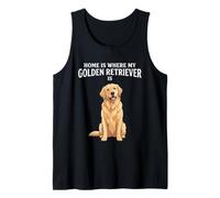 Design Home is Where My Golden Retriever Is Dog Lover Canotta