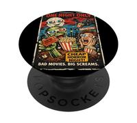 Design Horror Retro Zombie Monster Movie Drive-In PopSockets PopGrip Adesivo