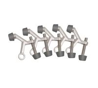 Design House 181776 Standard Hinge Pin Door Stop, 5-Pack, Satin Nickel, 5 Count