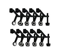 Design House 189068 Fermaporta standard per cardini, confezione da 10, nero opaco, 10 pezzi