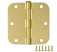 Design House 189639 Cerniera raggio 8,9 x 9,9 cm, ottone satinato, confezione da 9