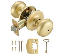 Design House 726968 Cambridge Privacy - Pomello per porta letto e vasca da bagno, colore: Oro satinato