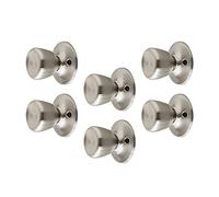 Design House 728386 - Pomello per porta in nichel satinato, 1 pezzo Ciuccio/Decorativo 6 Pack Nichel satinato.