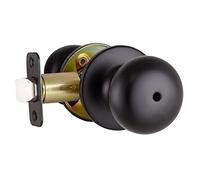 Design House 778944 Cambridge 2-Way Adjustable Privacy Door Knob for Bathroom Bedroom, Matte Black