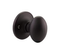 Design House 779165 Egg Dummy Door Knob Matte Black