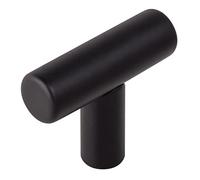 Design House Manopola T-Pull 208074, confezione da 10, nero opaco