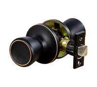 Design House Terrace 6-way latch Passage Door knob, 728717